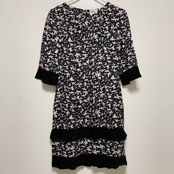 Milly 100% Silk Floral Midi Dress